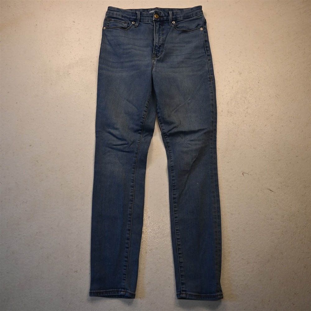 Good American 6 High Rise Skinny Light Stretch Denim Womens Jeans